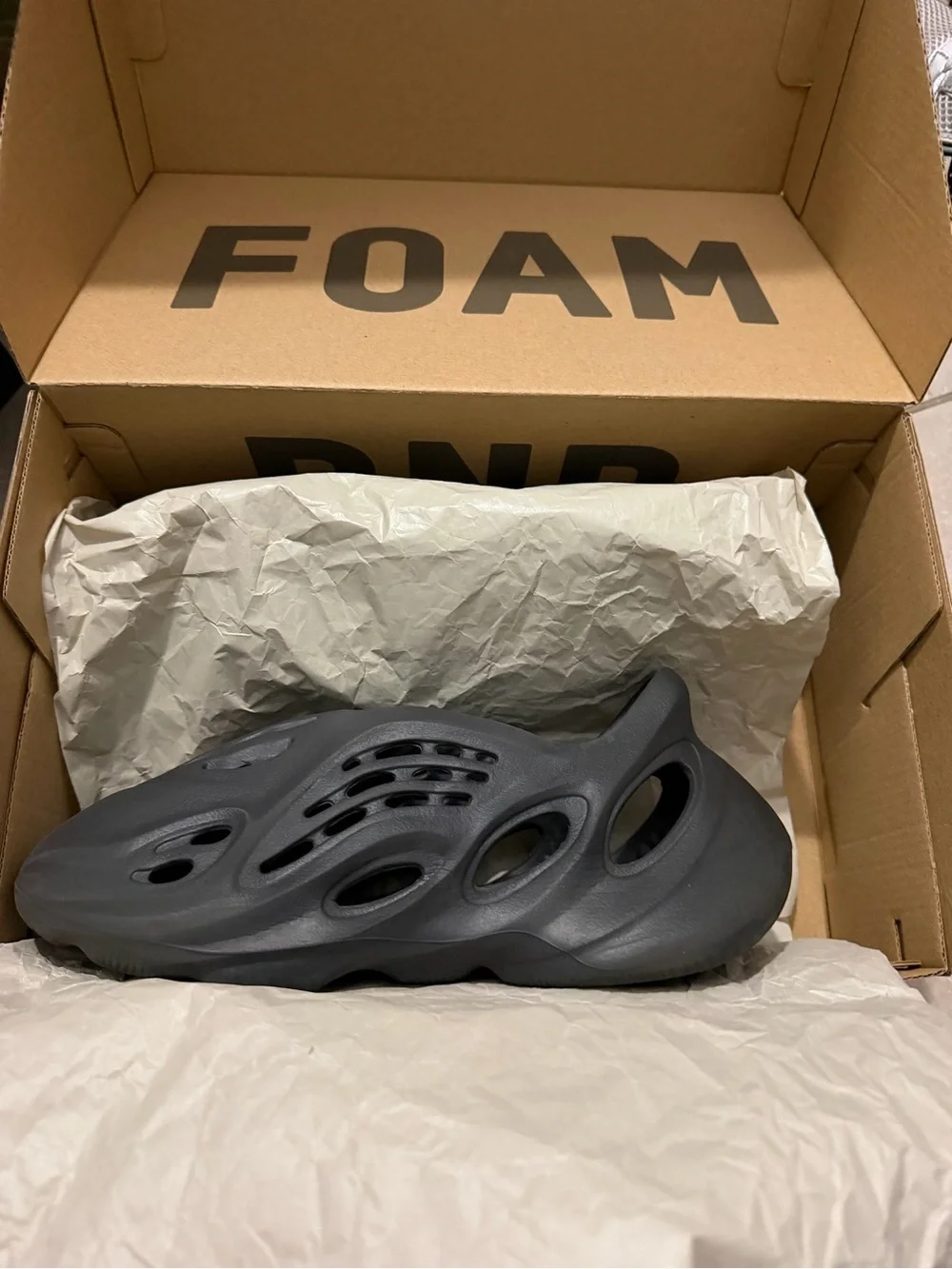 Men's Black Yeezy Foam Runners